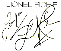 Lionel Richie's autograph
